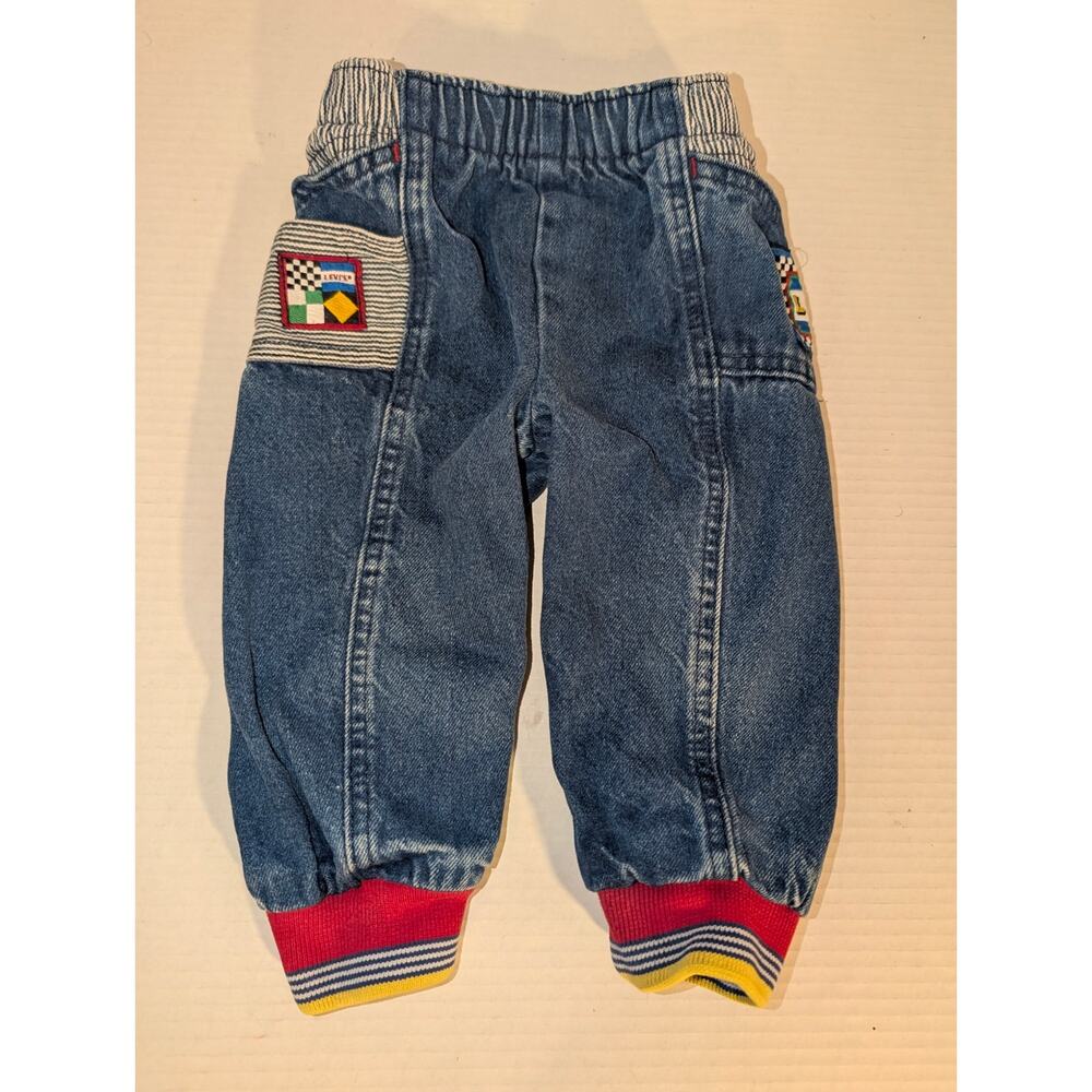 Vintage Baby Little Levi's Patchwork Jeans 18 mos. Rare